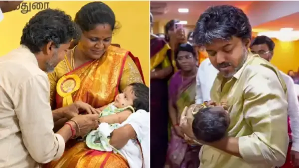 మేనమామలా మారిన సీఎం విజయ్.. పసిబిడ్డలకు బంగారు ఉంగరాలు