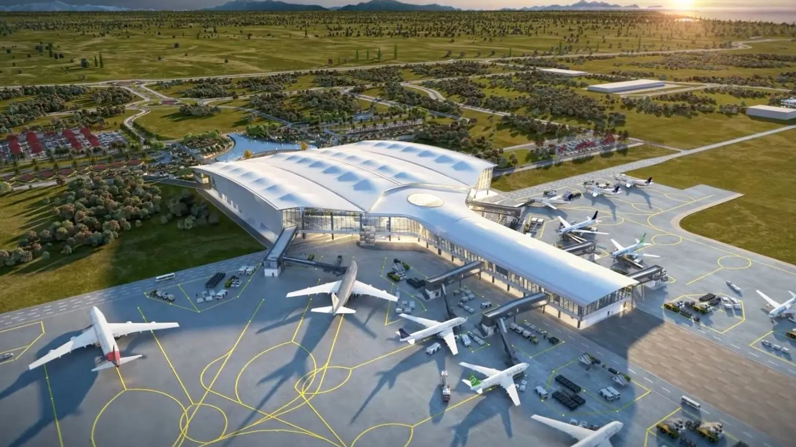 Modi Opens Bhogapuram Airport, Unveils ₹17,900 Cr Projects Modi Opens Bhogapuram Airport, Unveils ₹17,900 Cr Projects - Politics News | Krihaa